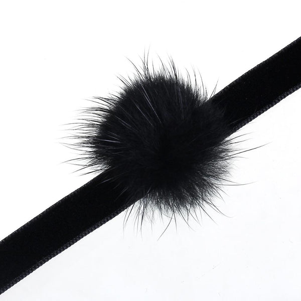 Sable Fur Choker Necklace