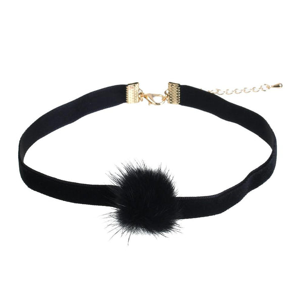 Sable Fur Choker Necklace