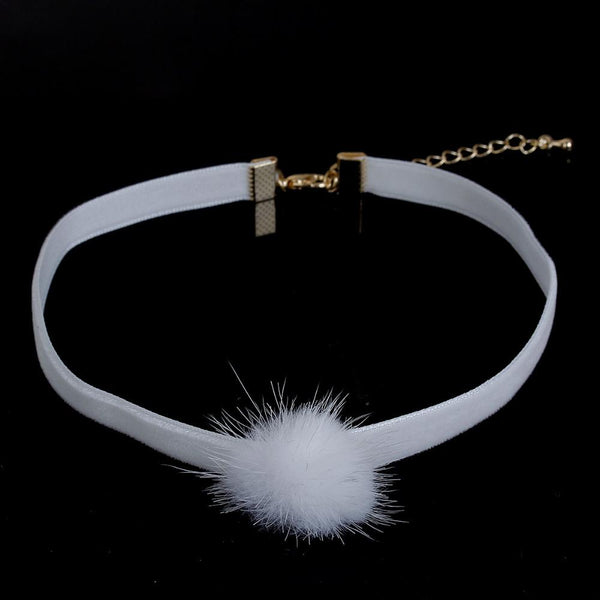 Sable Fur Choker Necklace