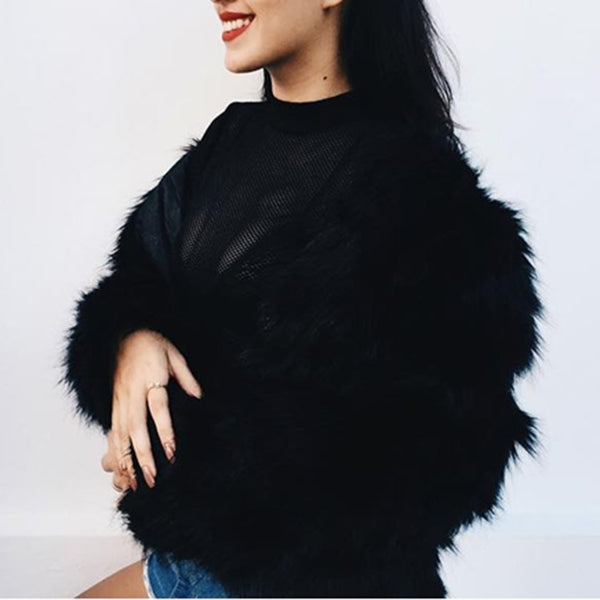 Shaggy Long Sleeve Coat