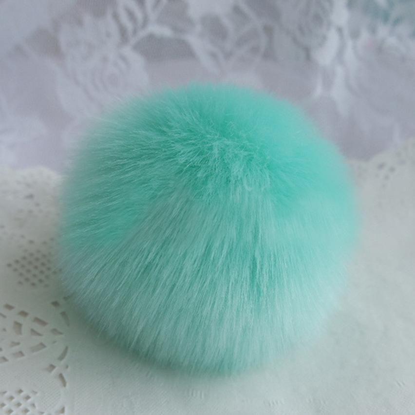 Cute Faux Rabbit Fur Ball Chain