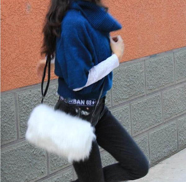 Faux Rabbit Fur Bags