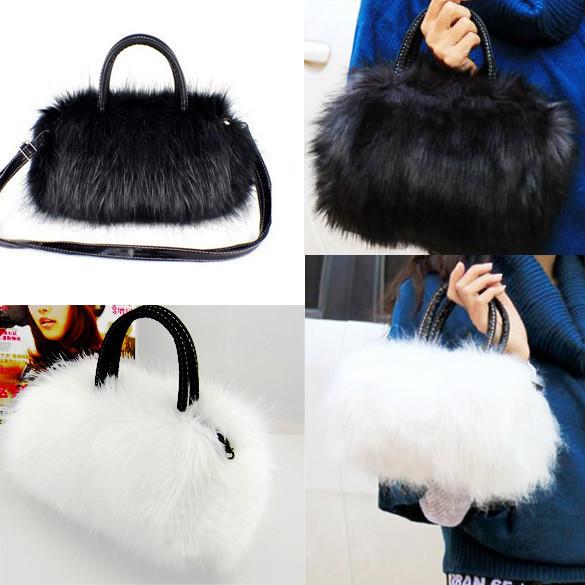 Faux Rabbit Fur Bags