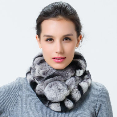 Rabbit Fur Ring Scarf