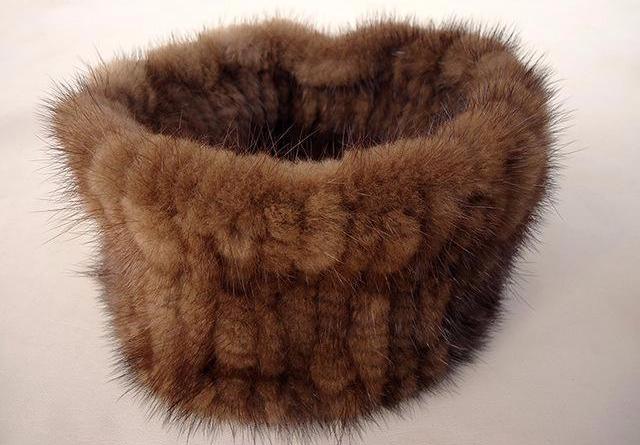 Knitted Fur Headband