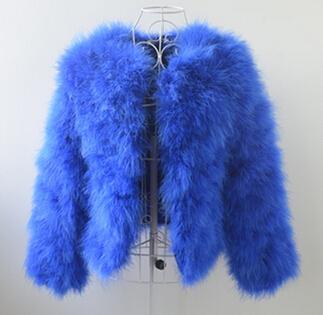 Ostrich Wool Fur Coat
