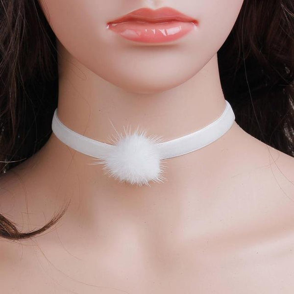 Sable Fur Choker Necklace